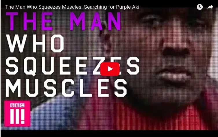 purple aki squeeze muscles