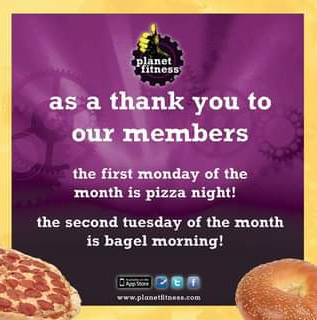 is planet fitness a good gym 4 pizza and bagels