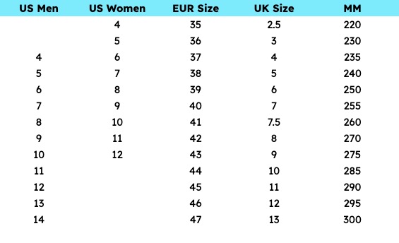 Are Feiyue Shoes Good? Be sure to check out the Feiyue Size Chart before you order!